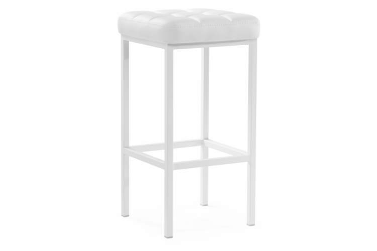 Барный стул Лофт линкольн белый / белый матовый