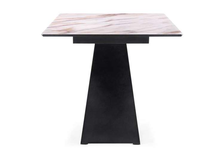 Стол стеклянный Ноттингем 180х90х74 оптивайт / черный-2