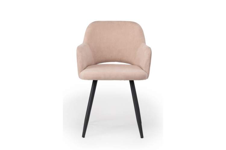 Стул на металлокаркасе Эолин 360 латте (glory 10) / черный-2