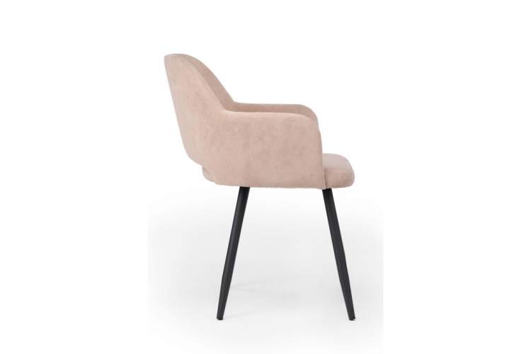 Стул на металлокаркасе Эолин 360 латте (glory 10) / черный-3