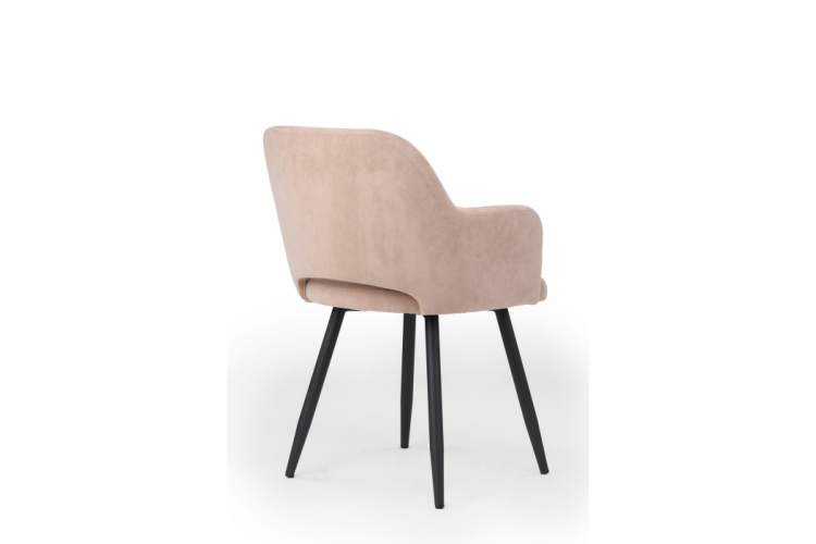 Стул на металлокаркасе Эолин 360 латте (glory 10) / черный-4