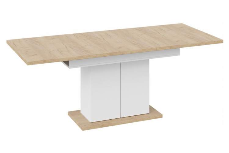 Стол деревянный Детройт Тип 1 белый / дуб крафт золотой-3