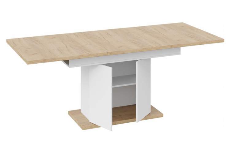 Стол деревянный Детройт Тип 1 белый / дуб крафт золотой-4