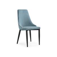 Стул на металлокаркасе Kora 1 light blue / white / black Стул на металлокаркасе Kora 1 light blue / white / black