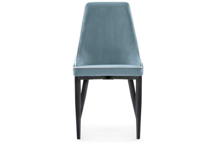 Стул на металлокаркасе Kora 1 light blue / white / black-1