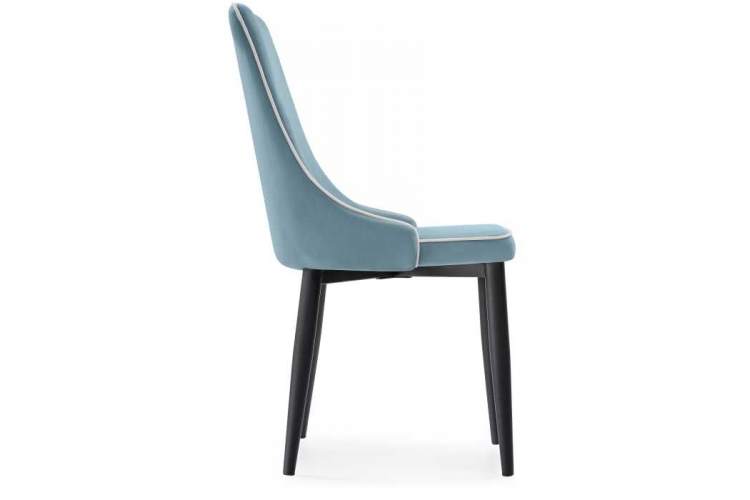 Стул на металлокаркасе Kora 1 light blue / white / black-2