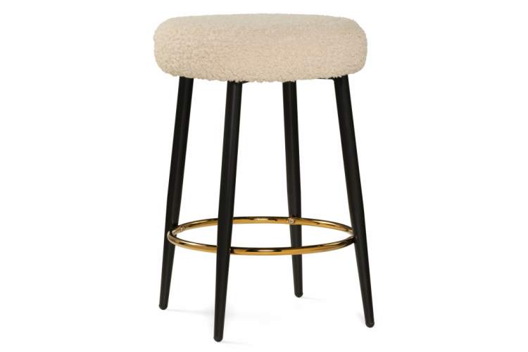 Барный стул Plato white fabric