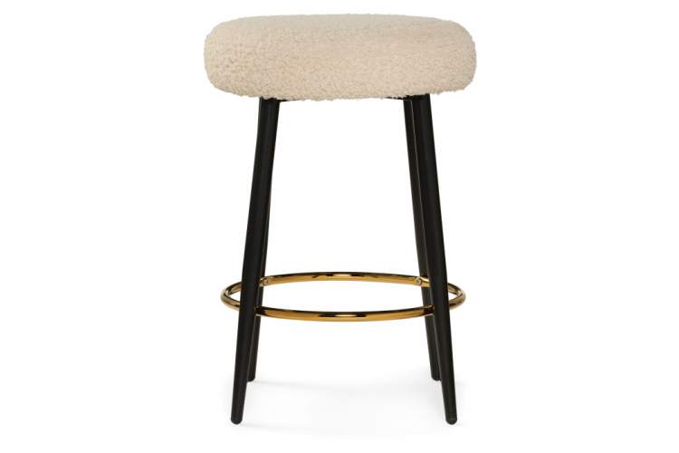 Барный стул Plato white fabric-2