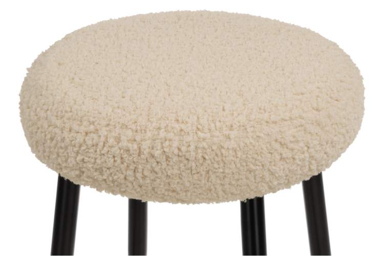 Барный стул Plato white fabric-3