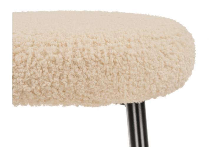 Барный стул Plato white fabric-4