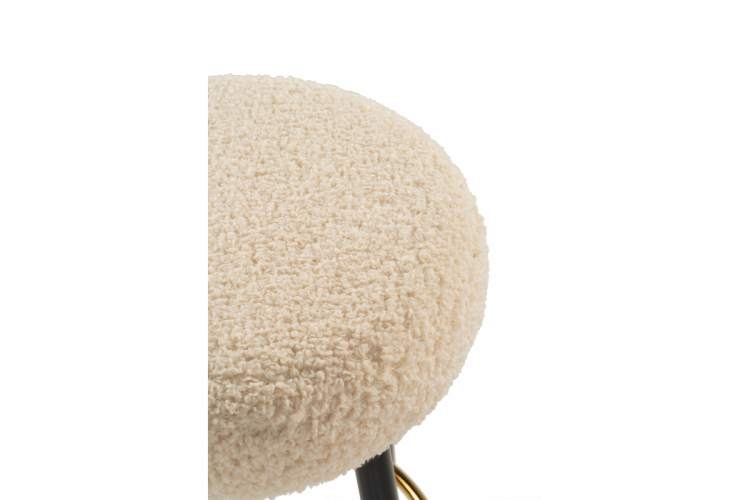 Барный стул Plato white fabric-5