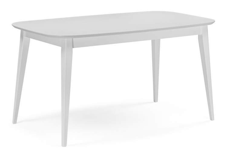Стол деревянный Адель 145(190)x80 белый матовый