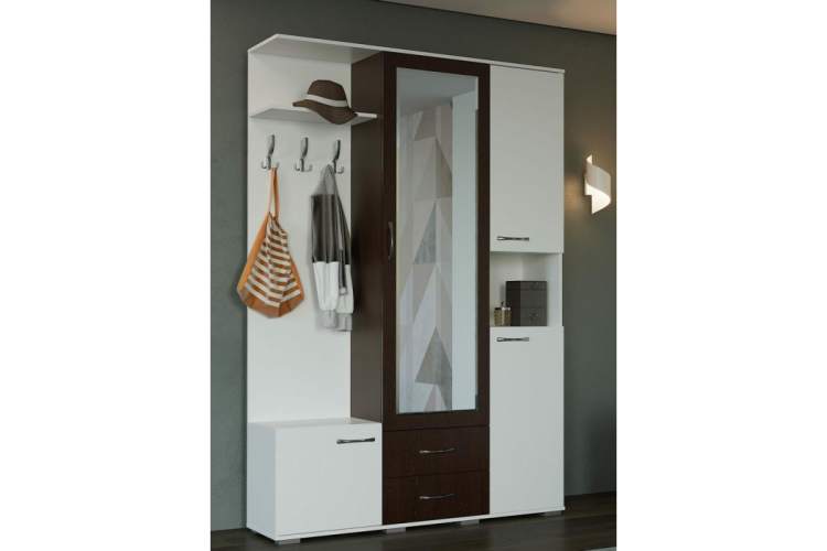 Прихожая Бертра венге / белый