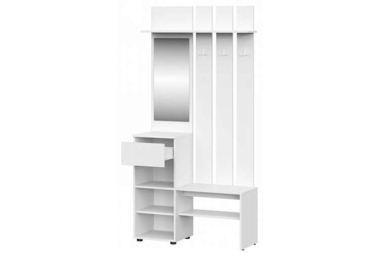 Прихожая Валенсия белый текстурный-1