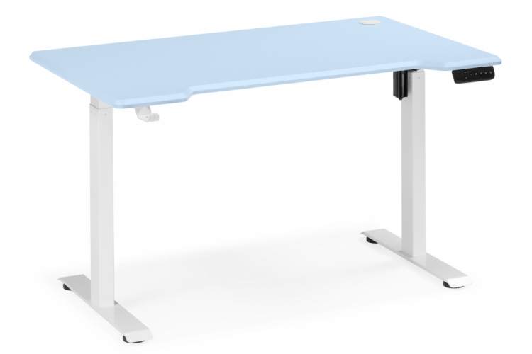 Компьютерный стол Маркос 140х80 голубой / белый