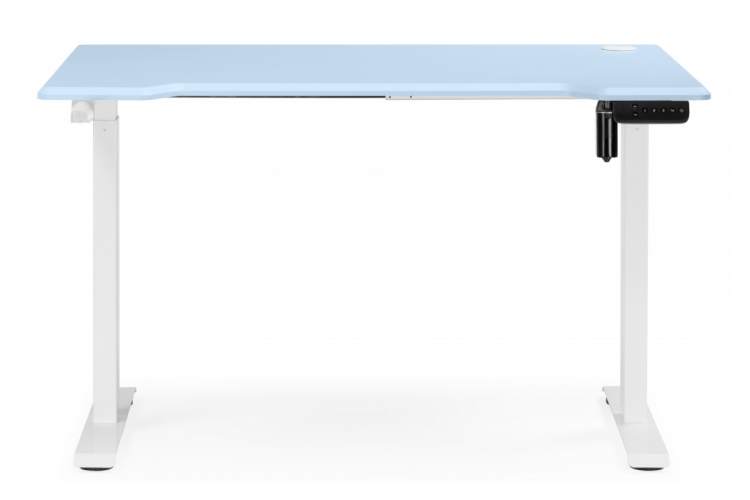 Компьютерный стол Маркос 140х80 голубой / белый-8