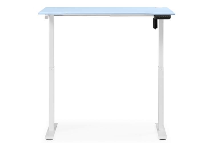 Компьютерный стол Маркос 140х80 голубой / белый-10