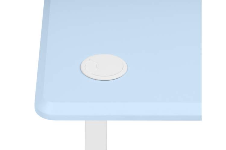 Компьютерный стол Маркос 140х80 голубой / белый-13