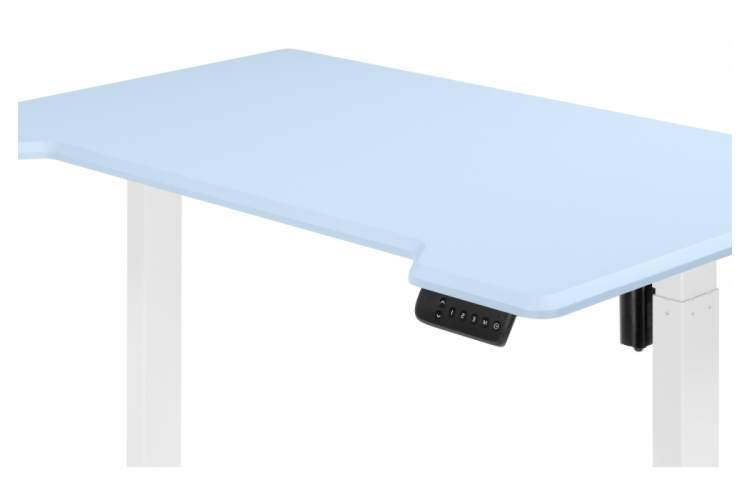 Компьютерный стол Маркос 140х80 голубой / белый-14