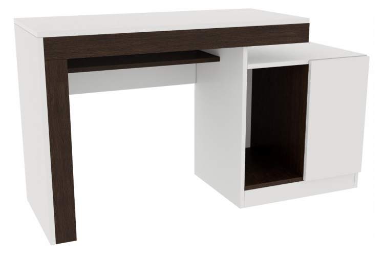 Компьютерный стол Модена белый / венге
