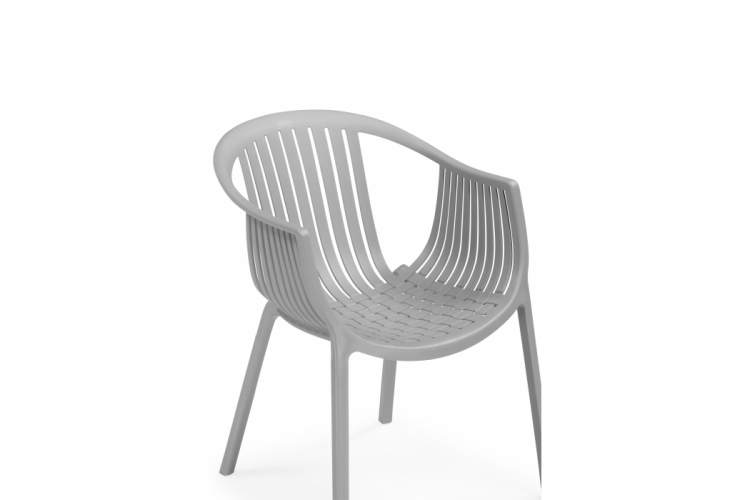 Пластиковый стул Боркас пластик / серый-4