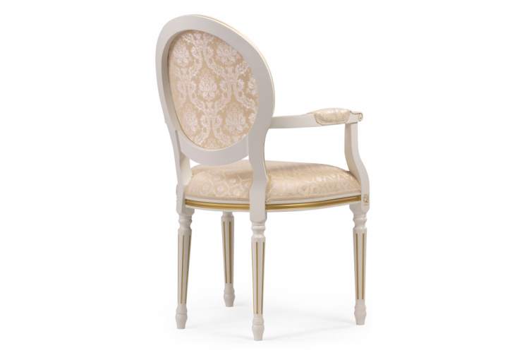 Стул деревянный Данте молочный / золотая патина-3