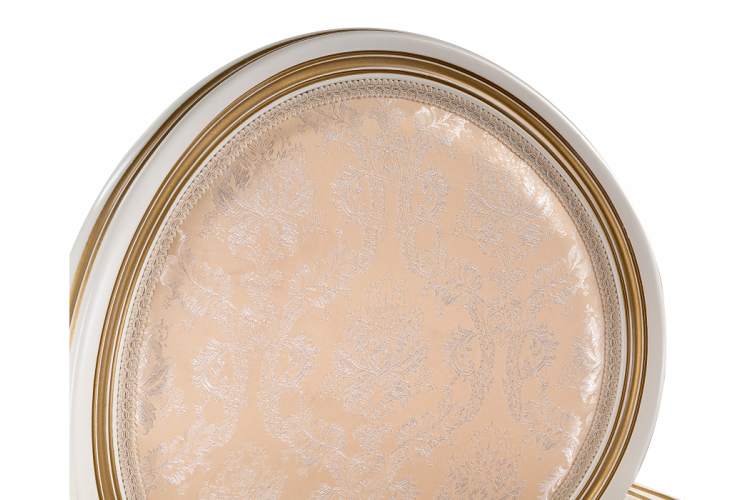 Стул деревянный Данте молочный / золотая патина-8