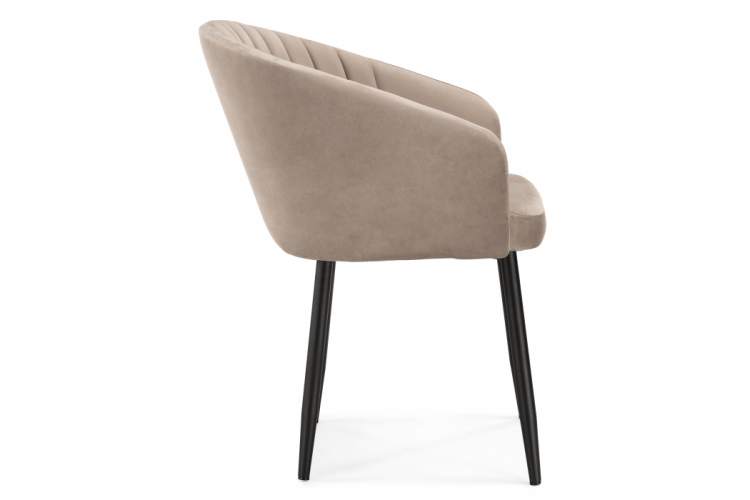 Стул на металлокаркасе Корсо бежевое / черное-3