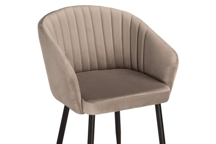 Стул на металлокаркасе Корсо бежевое / черное-5