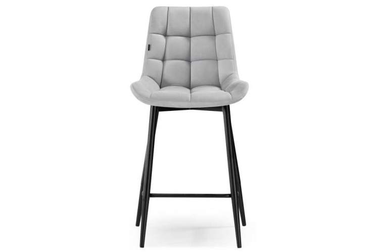 Барный стул Алст К светло-серый / черный-1