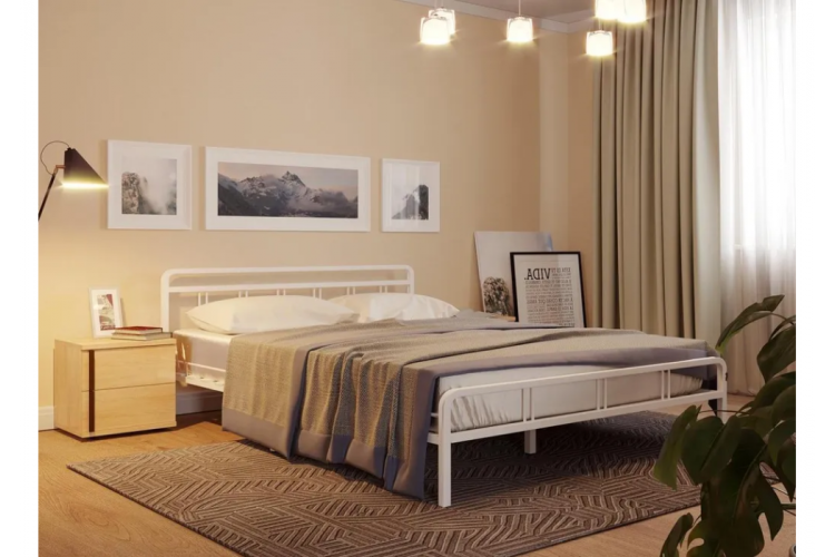 Кровать Рейк 120х200 белая