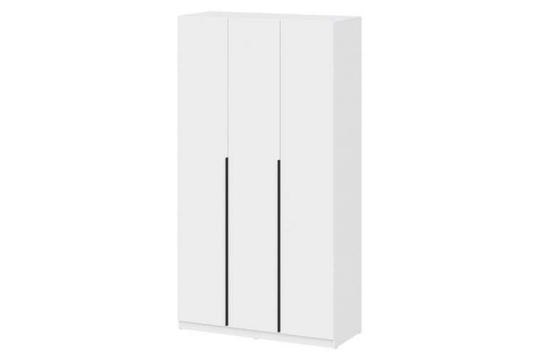 Шкаф Даиго трехстворчатый белый текстурный