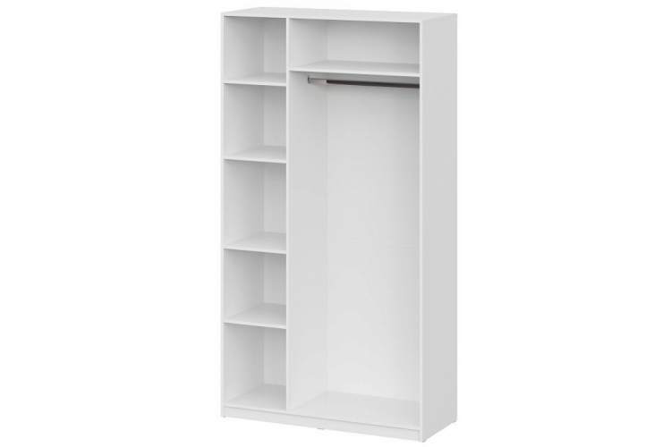 Шкаф Даиго трехстворчатый белый текстурный-3