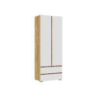 Шкаф Элла ШК 01 белый / дуб крафт золото