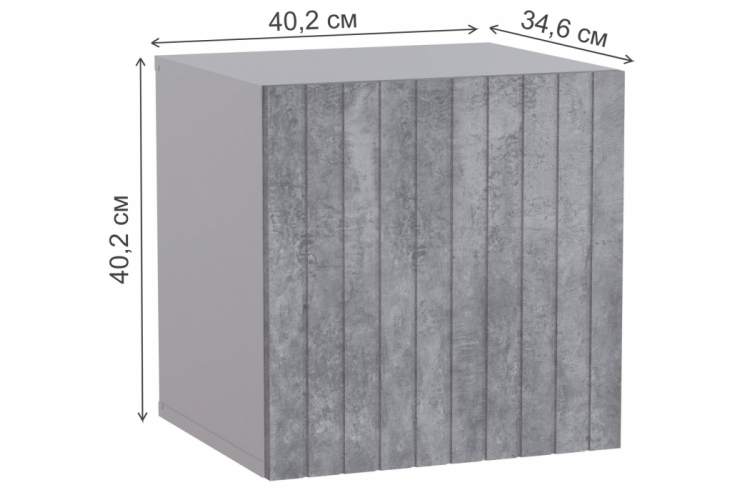 Шкаф Эннис белый / бетон светлый-2