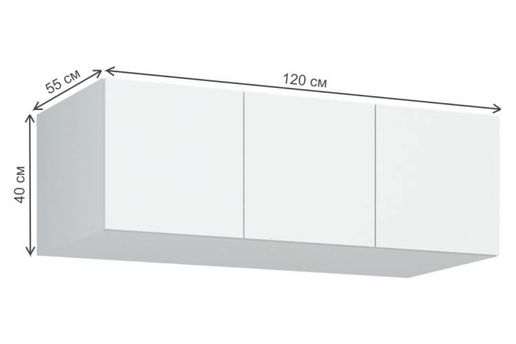 Шкаф Широн 1200 белый / белый-2