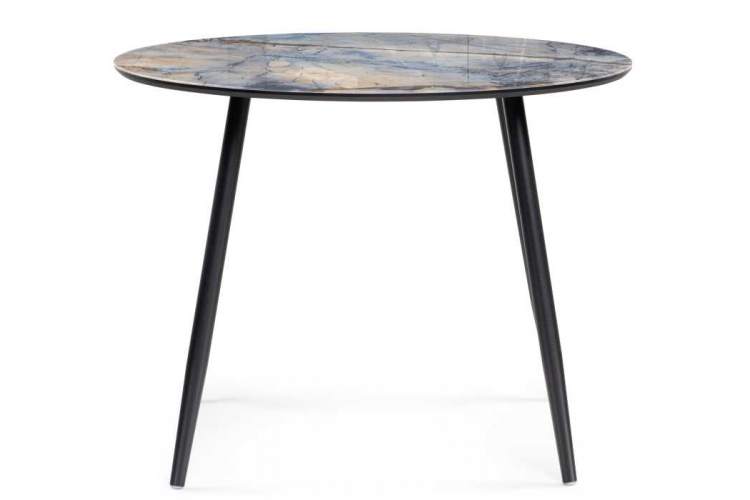 Стол стеклянный Анселм 100х76 магеллан / черный-1