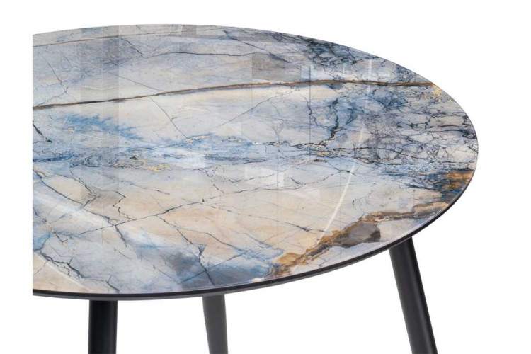 Стол стеклянный Анселм 100х76 магеллан / черный-2