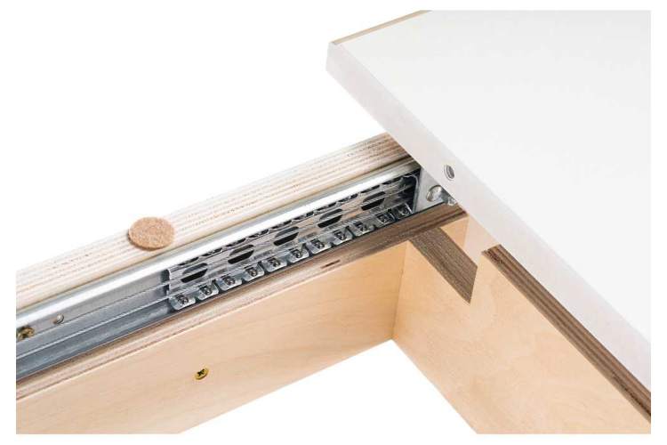 Стол деревянный Бевье молочный / золото-7