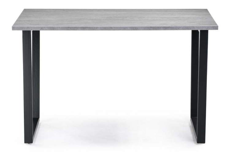 Стол деревянный Лота Лофт 120 25 мм бетон / черный матовый-1