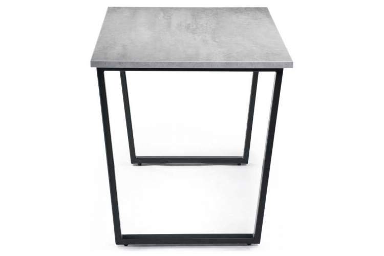 Стол деревянный Лота Лофт 120 25 мм бетон / черный матовый-2