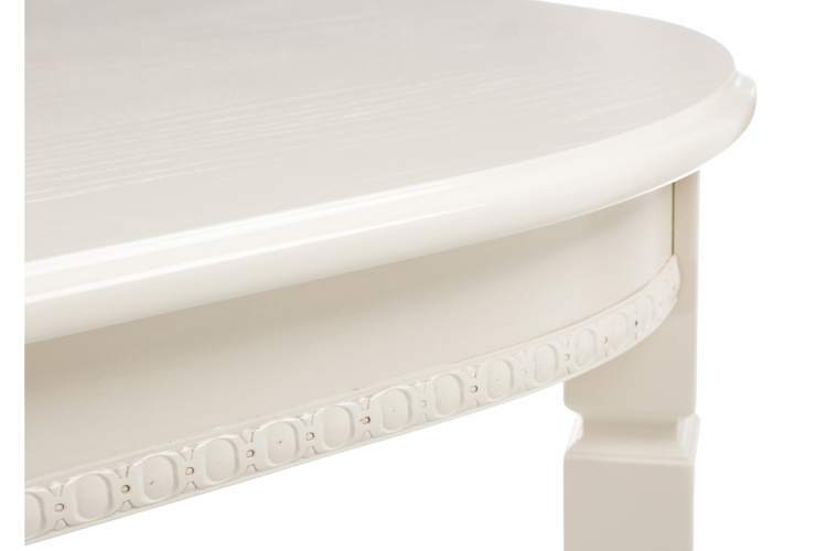 Стол деревянный Romeo молочный без патины-10