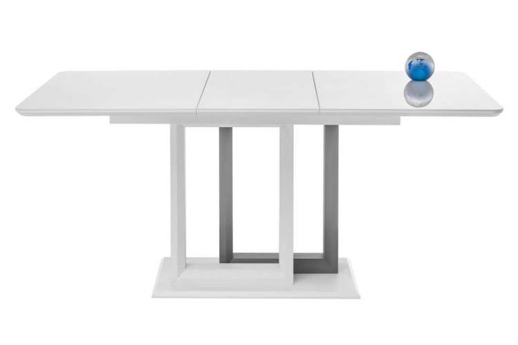 Стол стеклянный Санса белый / белая шагрень-2