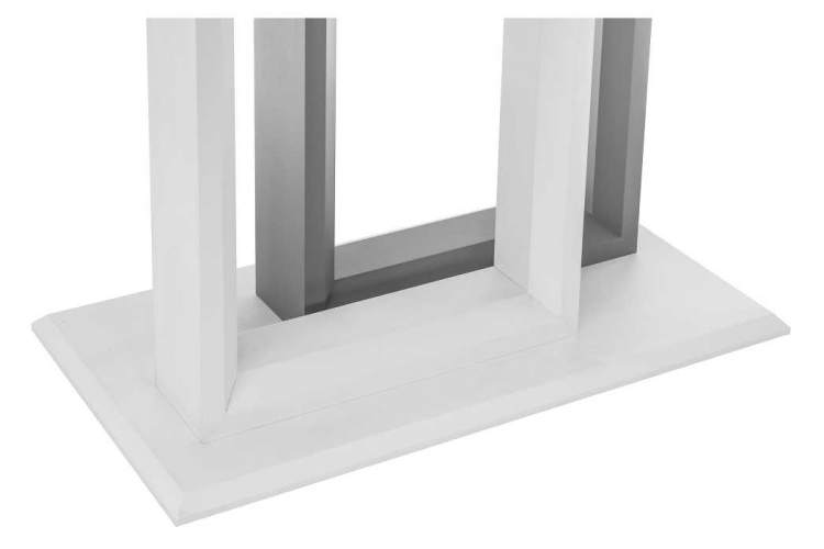 Стол стеклянный Санса белый / белая шагрень-7