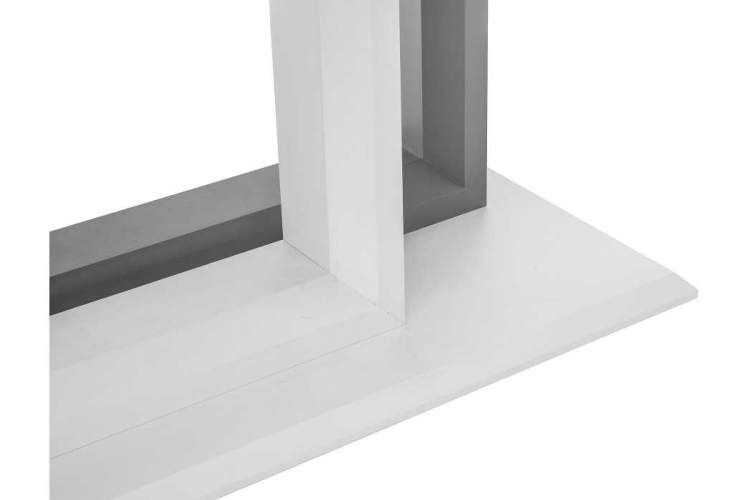 Стол стеклянный Санса белый / белая шагрень-8