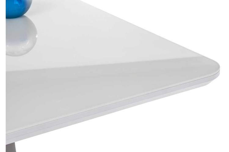 Стол стеклянный Санса белый / белая шагрень-9
