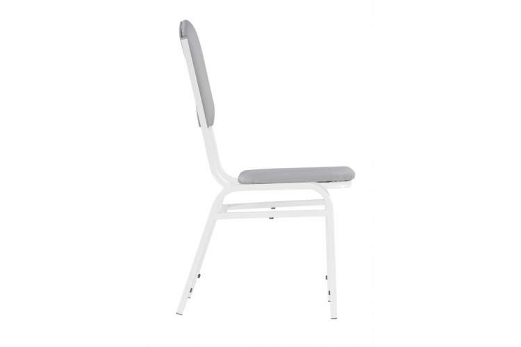 Стул на металлокаркасе Арналд светло-серый / белый-3