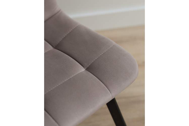 Стул на металлокаркасе Чилли латте / черный-7