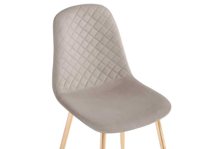 Стул на металлокаркасе Dabl latte / gold-4