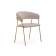 Стул на металлокаркасе Kamelia 1 beige / gold
